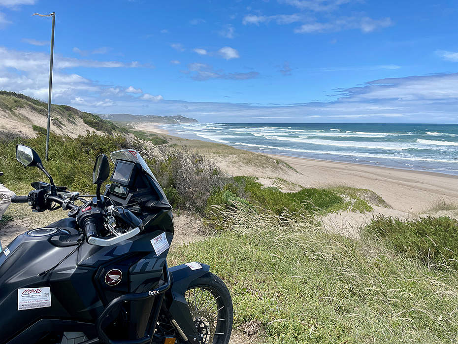Motorradreise Südafrika Sedgefield Strand