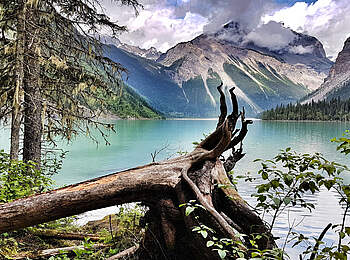 Kanada-Motorradreise-MtRobson-Bergsee