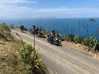 Neuseeland-Motorrad-Akaroa-Gruppe